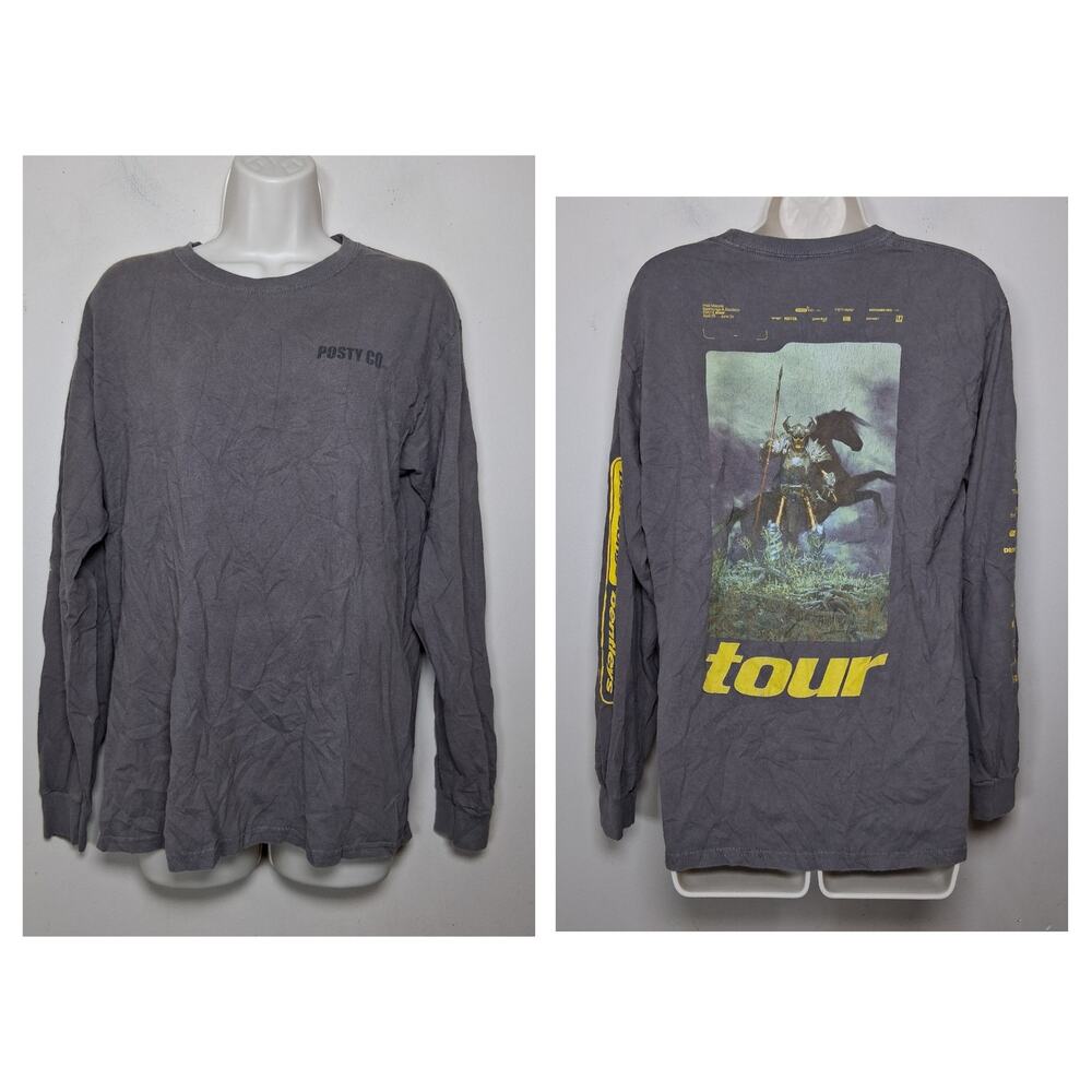 Post Malone 2018 Beerbongs & Bentleys Tour Long Sleeve Shirt M Posty Co